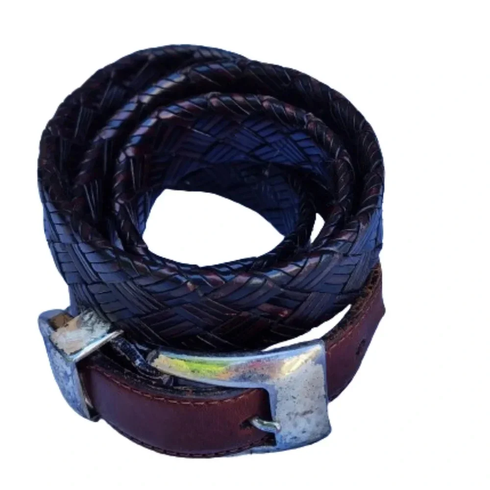 Brighton Onyx‎ Woven leather belt 40
